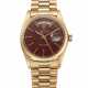 ROLEX, PINK GOLD 'DAY-DATE', WITH OXBLOOD LACQUERED 'STELLA' DIAL, REF. 1803 - photo 1