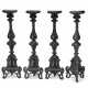 A SET OF FOUR LOUIS XIV WROUGHT-IRON TORCHERES - photo 1