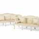 A PAIR OF EARLY GEORGE III CREAM-PAINTED SOFAS - photo 1