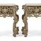 A PAIR OF CHARLES II SILVERED-WOOD SIDE TABLES - photo 1