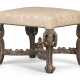 A WILLIAM AND MARY CARVED AND SILVERED STOOL - photo 1 A WILLIAM AND MARY CARVED AND SILVERED STOOL - photo 1