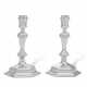 A PAIR OF GEORGE I SILVER CANDLESTICKS - Foto 1 A PAIR OF GEORGE I SILVER CANDLESTICKS - Foto 1