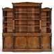 A REGENCY PATINATED-METAL MOUNTED FIGURED MAHOGANY AND PARCEL-BRONZED BREAKFRONT BOOKCASE - фото 1