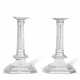 A PAIR OF WILLIAM III SILVER CANDLESTICKS - photo 1