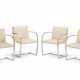 A SET OF FOUR CHROMED FLAT STEEL 'BRNO' ARMCHAIRS - photo 1