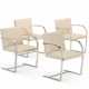 A SET OF FOUR CHROMED FLAT STEEL 'BRNO' ARMCHAIRS - photo 1