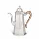 A GEORGE I SILVER COFFEE POT - photo 1