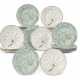 TWO SETS OF ENGLISH CERAMIC LEAF-MOLDED DESSERT PLATES - Foto 1