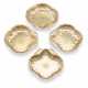 A SET OF FOUR GEORGE III SILVER-GILT DESSERT DISHES - Foto 1