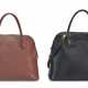 A SET OF TWO: A BLACK CALF BOX LEATHER BOLIDE 31 & A NOISETTE COURCHEVEL BOLIDE 31 WITH GOLD HARDWARE - photo 1