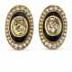 CARTIER COLORED SAPPHIRE, ENAMEL AND DIAMOND EARRINGS - photo 1