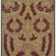 AN ITALIAN GOLD AND RED CUT-VELVET PANEL - photo 1