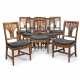 A SET OF EIGHT BALTIC BRASS-INLAID AND MOUNTED MAHOGANY DINING-CHAIRS - фото 1