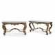 A PAIR OF FRENCH `BRONZED` CAST-IRON CONSOLE TABLES - photo 1