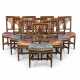 A SET OF TEN BALTIC BRASS INLAID AND MAHOGANY DINING-CHAIRS - фото 1