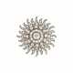 LATE 19TH CENTURY DIAMOND SUNBURST BROOCH - photo 1