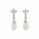NATURAL PEARL AND DIAMOND EARRINGS - фото 1