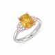 COLOURED SAPPHIRE AND DIAMOND RING - Foto 1