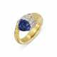 GRIMA SAPPHIRE AND DIAMOND RING, 1990s - photo 1