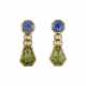 BULGARI SAPPHIRE AND PERIDOT EARRINGS - photo 1