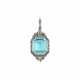 LATE 19TH CENTURY AQUAMARINE AND DIAMOND PENDANT - фото 1