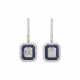 ILLUSION-SET SAPPHIRE AND DIAMOND EARRINGS - фото 1