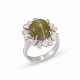 CAT'S EYE CHRYSOBERYL AND DIAMOND RING - photo 1