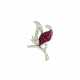 René Kern. Ruby-Diamond-Brooch - photo 1