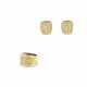. Diamond set: Ring and Ear Clip-ons - photo 1