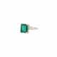 . Delicate Emerald-Diamond--Ring - фото 1