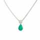 . Emerald-Diamond-Pendant-Necklace - фото 1