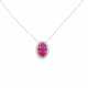 . Ruby-Diamonds-Pendant-Necklace - photo 1