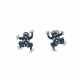 . Frog-Sapphire-Diamond-Ear-Studs - фото 1