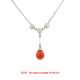 Korall-Diamant-Collier - Foto 1