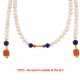 . Coral-Lapis-Lazuli-Pearl-Necklace - photo 1