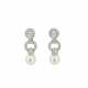 . Pearl-Diamond-Ear-Stud-Clips - photo 1
