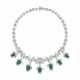 NO RESERVE - EMERALD AND DIAMOND NECKLACE - photo 1
