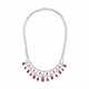 NO RESERVE - RUBY AND DIAMOND NECKLACE - photo 1