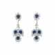 NO RESERVE - SAPPHIRE AND DIAMOND EARRINGS - photo 1