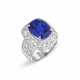 NO RESERVE - SAPPHIRE AND DIAMOND RING - фото 1