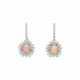 NO RESERVE - CONCH PEARL AND DIAMOND PENDENT EARRINGS - photo 1