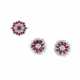 NO RESERVE - GRAFF RUBY AND DIAMOND EARRINGS; TOGEHTER WITH A RUBY AND DIAMOND RING - photo 1