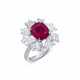 RUBY AND DIAMOND RING - photo 1