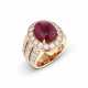 NO RESERVE - RUBY AND DIAMOND RING - photo 1