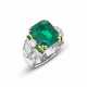 EMERALD AND DIAMOND RING - Foto 1