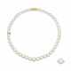 NO RESERVE - MIKIMOTO PEARL NECKLACE; TOGETHER WITH A PEARL AND DIAMOND RING - photo 1