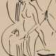 Ernst Ludwig Kirchner. Stehender weiblicher Akt vor Wanddekoration - Foto 1