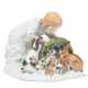 Meissen, Figur "Kind mit Kaninchen". - photo 1
