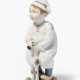 Meissen, Figur "Kind mit Zeitungsmütze, auf einem Holzpferd reitend". - Foto 1