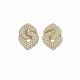 BULGARI DIAMOND AND GOLD 'DOPPIO CUORE' EARRINGS - photo 1